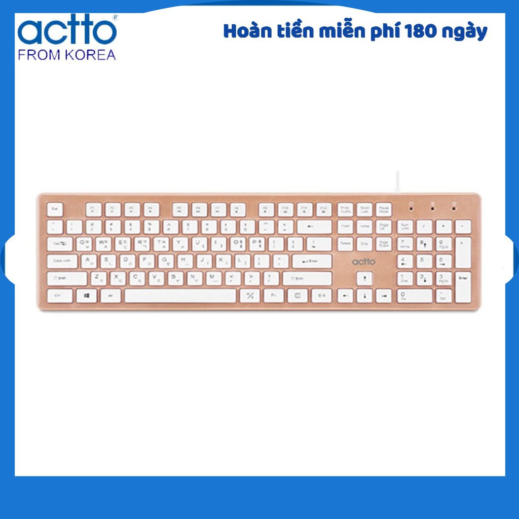 Bàn phím văn phòng - Aurora Keyboard Actto KBD-46 HÀNG NỘI ĐỊA HÀN QUỐC CAO CẤP CHÍNH HÃNG
