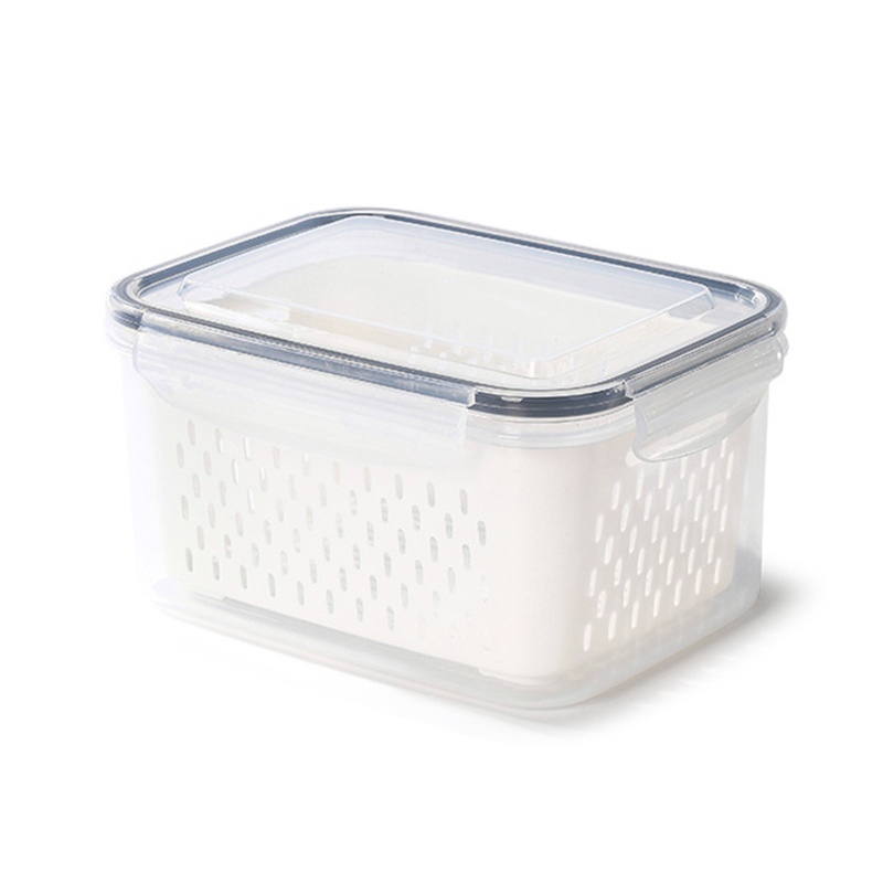 Hộp Đựng Thực Phẩm Hai Tầng Bằng Nhựa Tiện Lợi Cho Tủ Lạnh