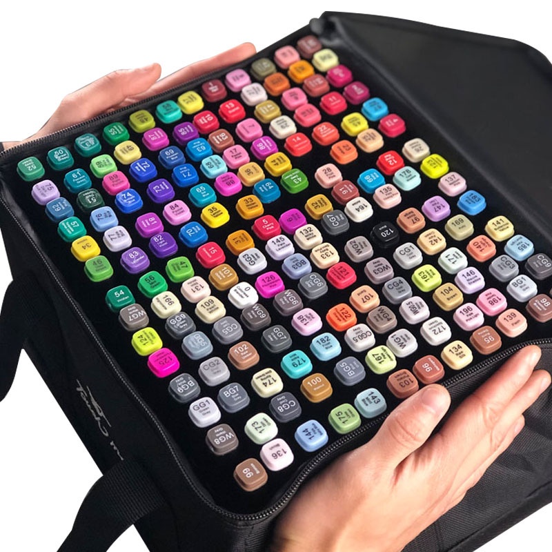 Bút Màu Hai Đầu Marker Touch 24/36/48/60/80 Màu - Bút Cồn Dầu