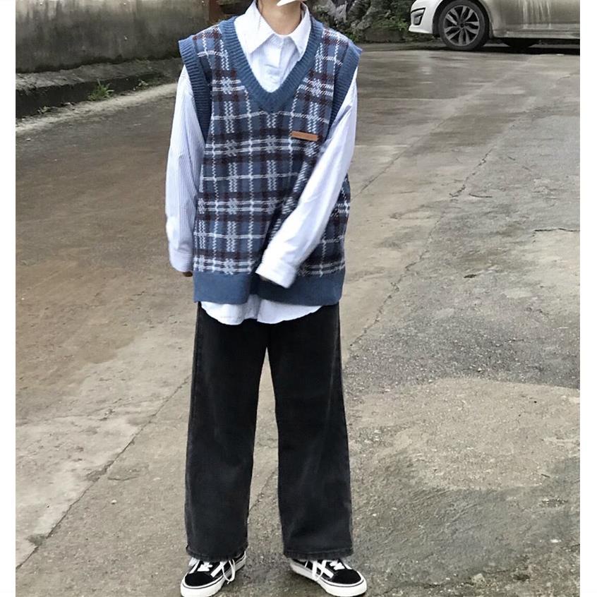 【Yuki】Áo gile kẻ sọc phong cách Hàn quốc Mẫu Mới | BigBuy360 - bigbuy360.vn