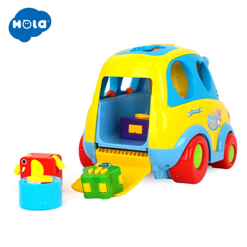 Đồ chơi xe bus thông minh thả khối Hola No. 896