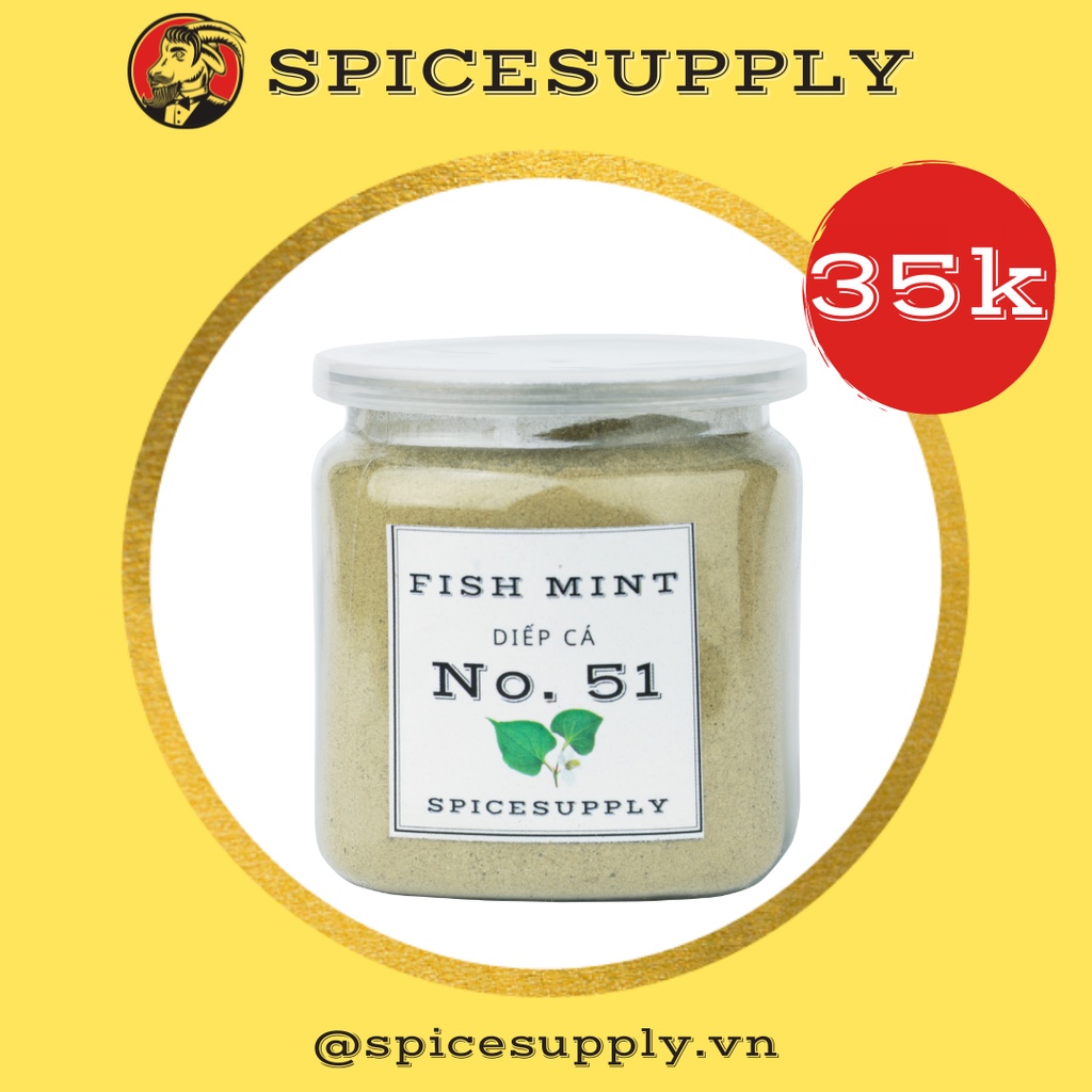 Fish Mint - Bột rau diếp cá SPICESUPPLY Việt Nam nguyên chất Hũ 80g