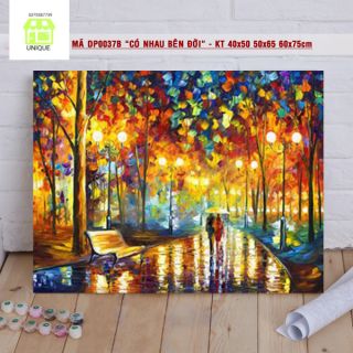 Tranh số hóa size 40x50 đã căng khung và đầy đủ phụ kiện mã DP0037B