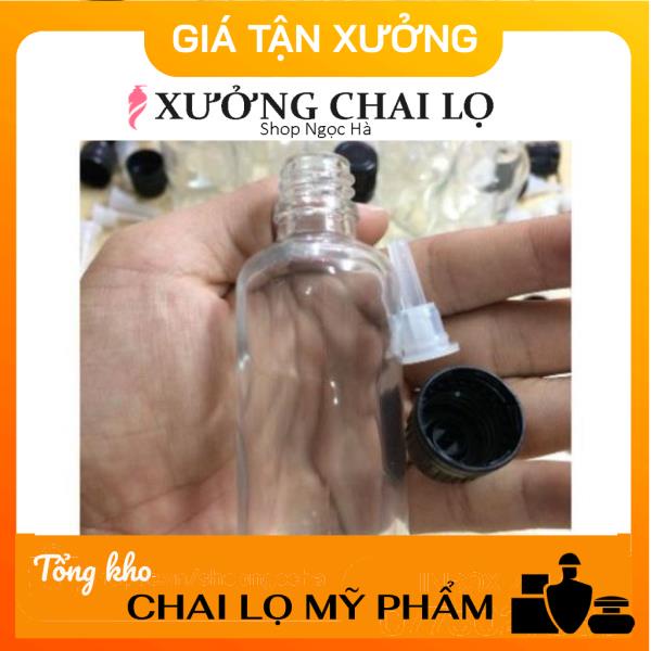 Lọ đựng tinh dầu thủy tinh nắp Vặn đen nhỏ giọt 50ml/100ml