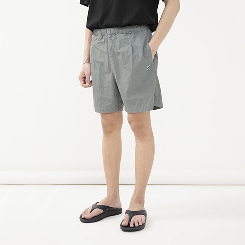 OWL BRAND® LOGO ACTIVE NYLON SHORT - Quần short nam thể thao/ Xám