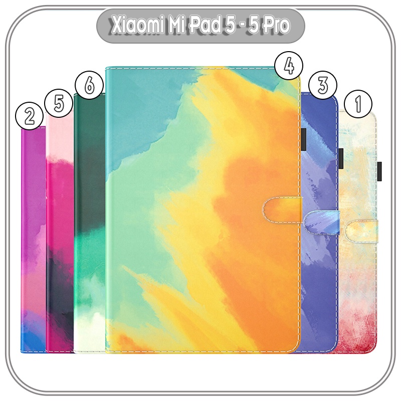 Bao da cho Xiaomi Pad 5 - 5 Pro 2 màu Gradient , viền TPU dẻo đen