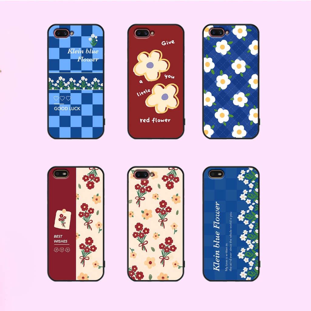Ốp Realme C1 / C2 in hình hoa cỏ nhẹ nhàng,họa tiết caro xinh xắn.ốp lưng chống sốc
