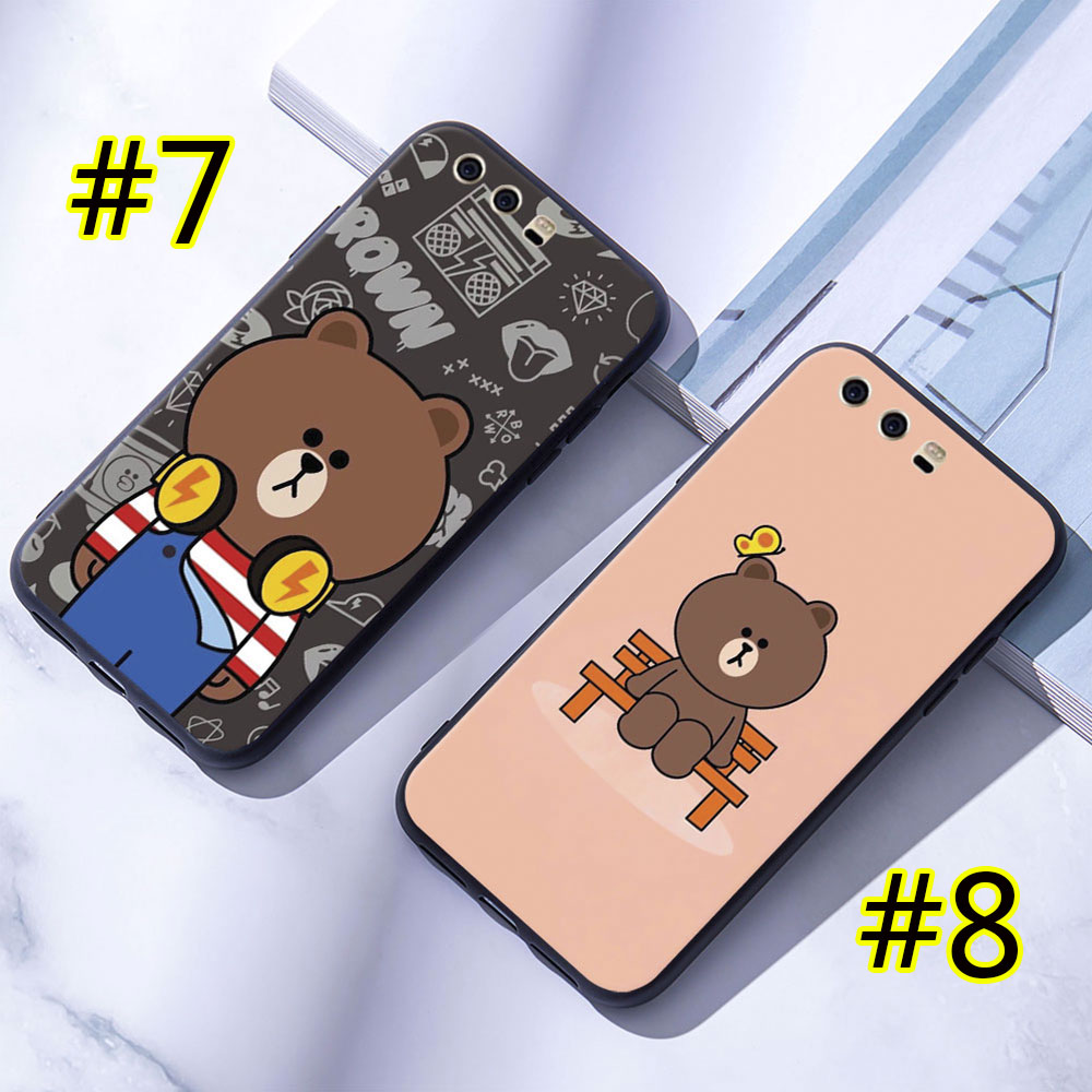 Ốp điện thoại mềm Huawei P9 P10 Lite Plus gấu nâu 1