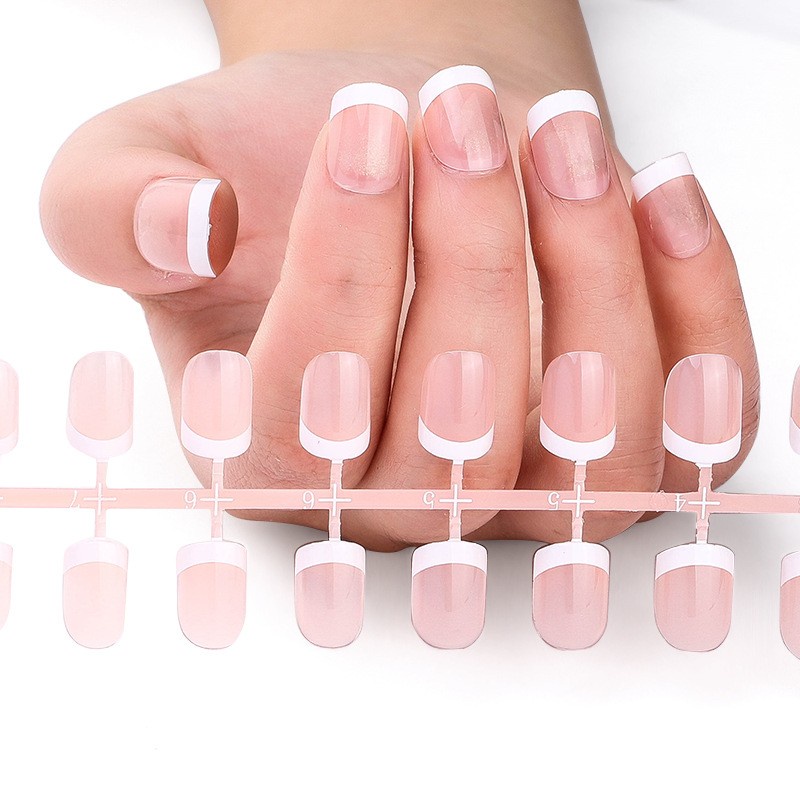 Bộ 24 Móng Tay Giả Che Phủ Toàn Diện Màu Sắc Tự Nhiên
