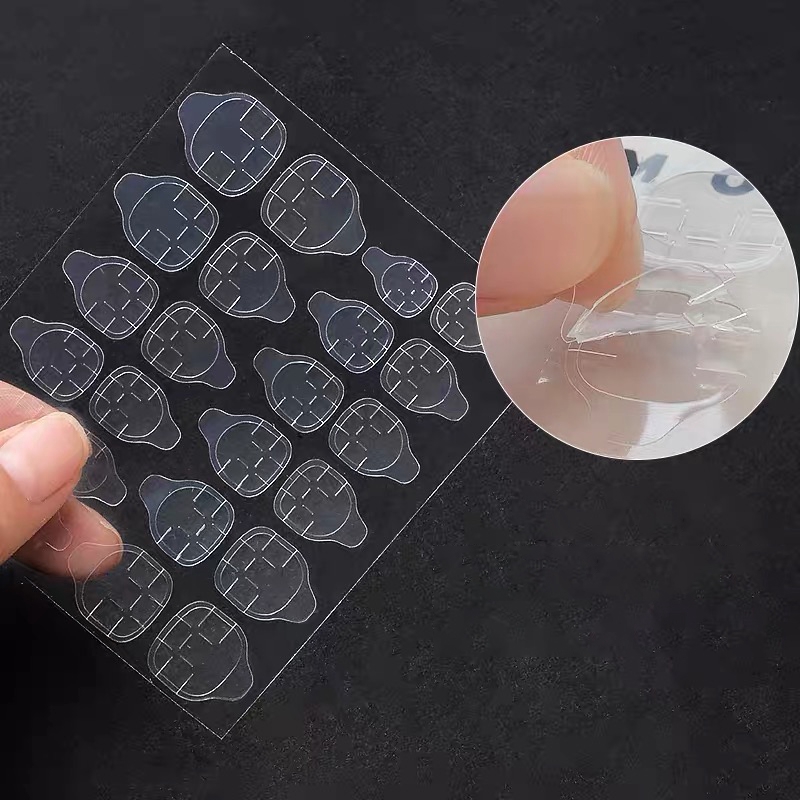 Set 24 Miếng Dán Móng Tay 2 Đầu Trong Suốt