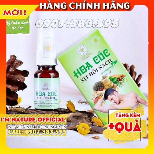 (Chính Hãng) Xịt Triệt Hôi Nách Hoa Cúc - Ngăn Tiết Mồ Hôi - Giảm Thâm (Mẫu Mới)