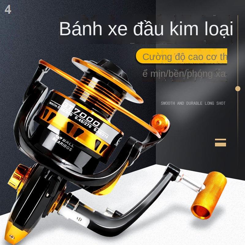 Carining dây gửi toàn bộ đầu kim loại ném bánh xe quay bánh xe cần câu biển bánh xe câu cá bánh xe biển