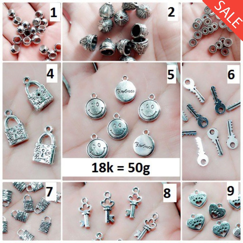 Charm xỏ vòng giá rẻ 50g = 18k [ Giá Sỉ Rẻ ]