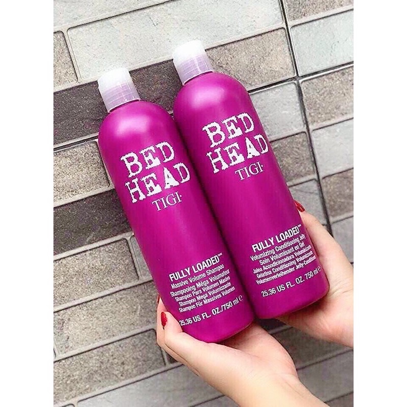 Cặp gội xả Tigi màu tím làm phồng tóc 750ml