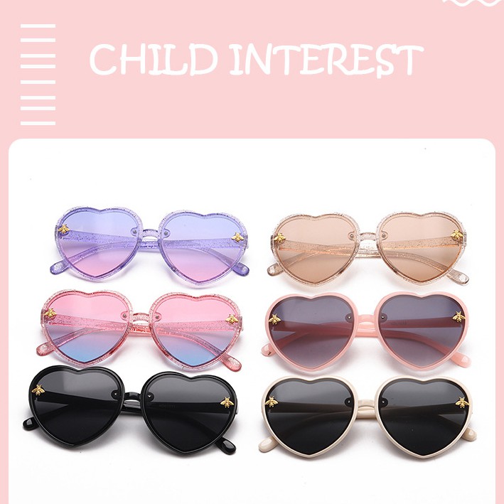 Kính mát kiểu dáng mèo dễ thương thời trang cho bé