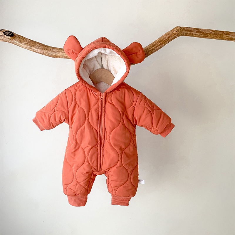 0-2 Years Old Newborn Baby  Long Sleeve Bodysuit Infants Girl Boy Winter Outfits