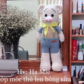 Len To đan móc chăn, thảm, thú bông