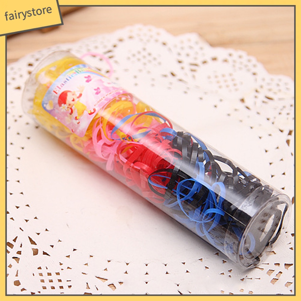 Set 220 dây chun buộc tóc nhiều màu sắc tiện dụng