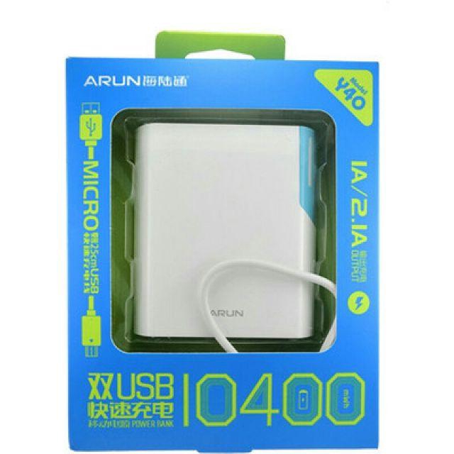 SẠC DỰ PHÒNG ARUN 10.400mAh