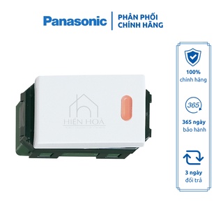 Công tắc 1 chiều và 2 chiều có đèn báo khi OFF màu Trắng dòng Panasonic Wide