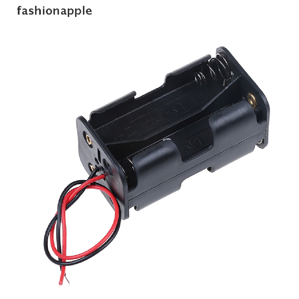 Bộ 2 Giá Đỡ Bằng Nhựa Màu Đen Kèm Dây Cho Pin 4 x AA