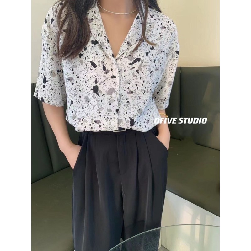 [Mã WASKT304 giảm 15% tối đa 30K đơn 99K] áo somi hoạ tiết 5183 | BigBuy360 - bigbuy360.vn