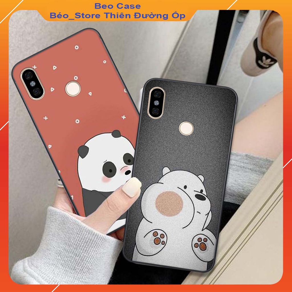 ⚡ Siêu Rẻ ⚡ Ốp lưng XIAOMI REDMI NOTE 5 / REDMI NOTE 5 PRO / NOTE 6 in hình 3D chibi Gấu Bear cực đáng yêu-BEOCASE