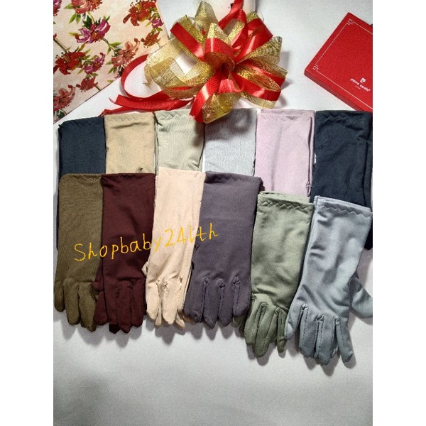 Bao tay ,găng tay chống nắng 2 lớp thun lạnh bít ngón màu trơn, chất liệu thun lạnh co giãn tốt