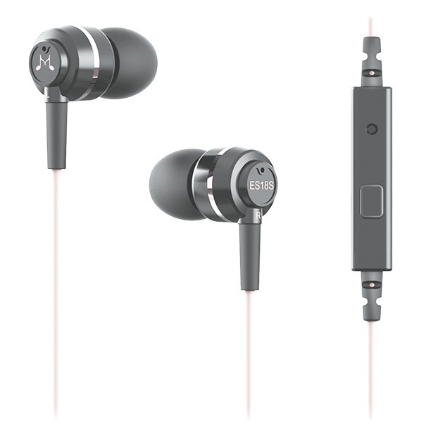 Tai Nghe Nhét Tai Soundmagic Kèm Mic Es18s Màu Đen / Đỏ