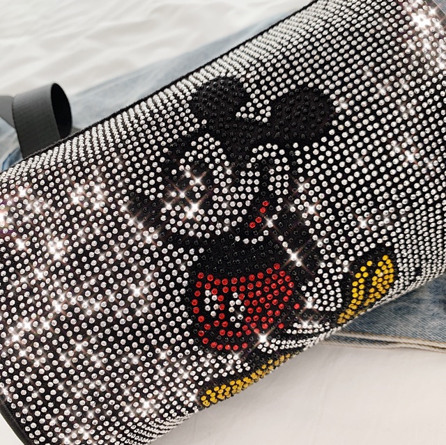 Túi trống Mickey đính đá