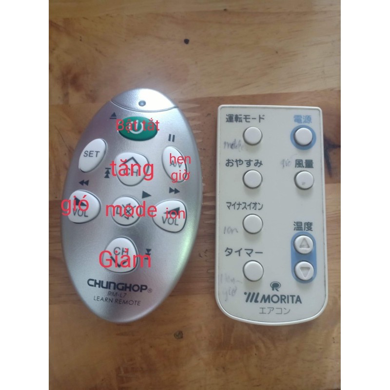 Khiển remote máy lạnh điều hòa cửa sổ một cục Kozumi Yamazen Toyotomi Corona Morita