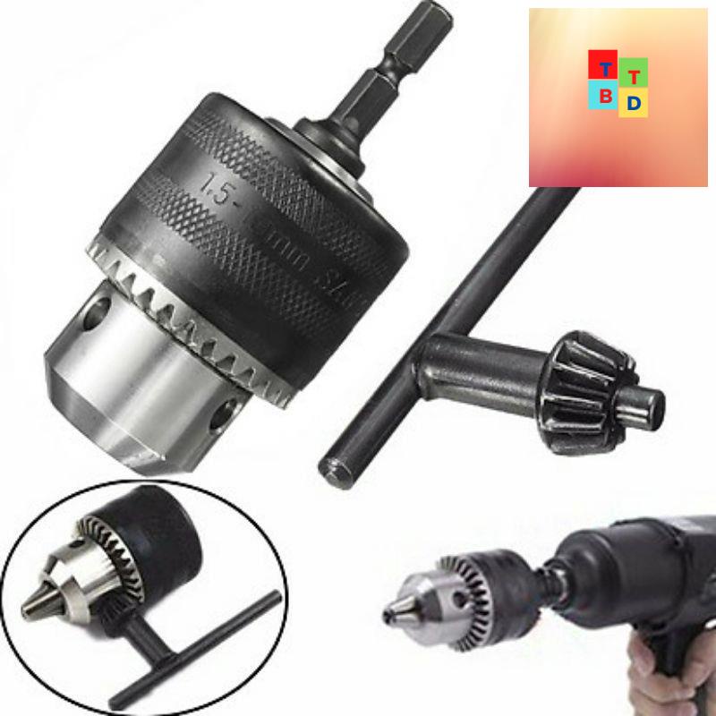 Đầu măng ranh máy khoan, đầu chuyển đổi máy bắn vít thành máy khoan đa năng 1.5mm-10mm loại tốt