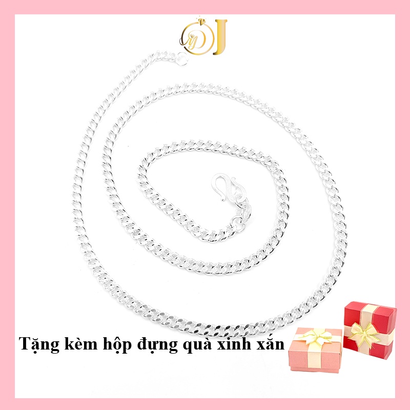 Dây chuyền bạc ta đơn lật móc s, MĐJ035, đủ cỡ người lớn trẻ em