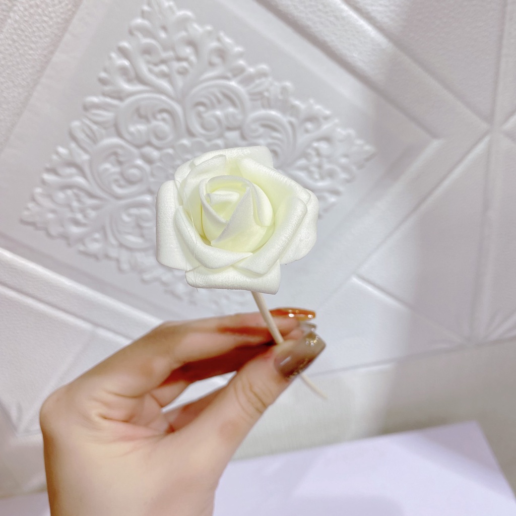 Que Khuếch Tán Tinh Dầu Hình Bông Hoa Hồng Nhiều Dài 22CM Dùng Để Trang Trí Lọ Tinh Dầu Khuếch Tán Mùi Thơm
