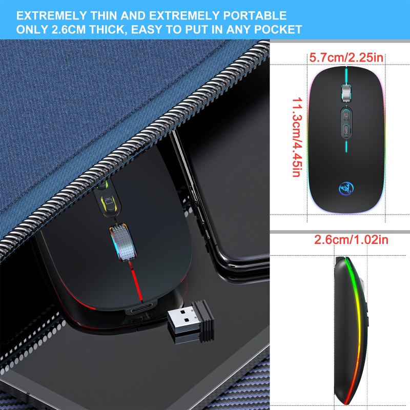 Chuột không dây 5 Nút 1600dpi