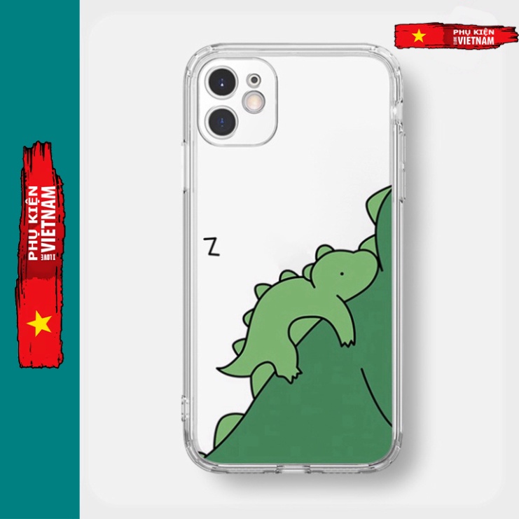 Ốp lưng iphone 7, 8 Plus, X, XS, XR, XSMAX, 11, 12, 13 PROMAX trong quãng MẸ CON khủng long thời tiền sử PKVN