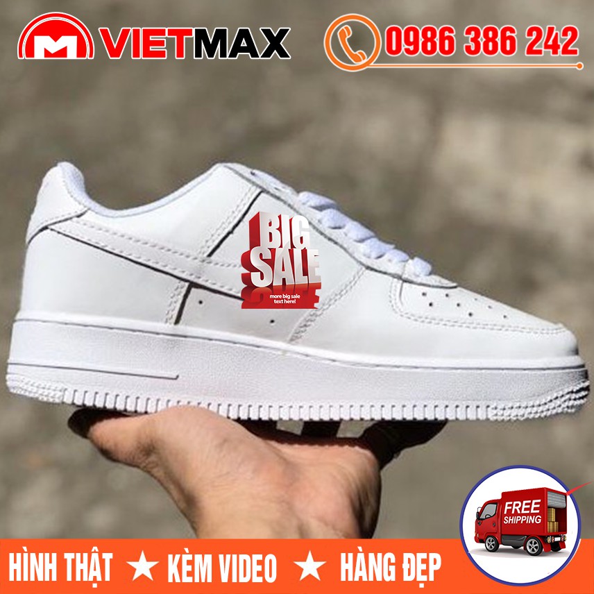 [Video Ảnh Thật] Giày Sneaker AF1 Force 1 Trắng Full Siêu Hot Nam Nữ | BigBuy360 - bigbuy360.vn