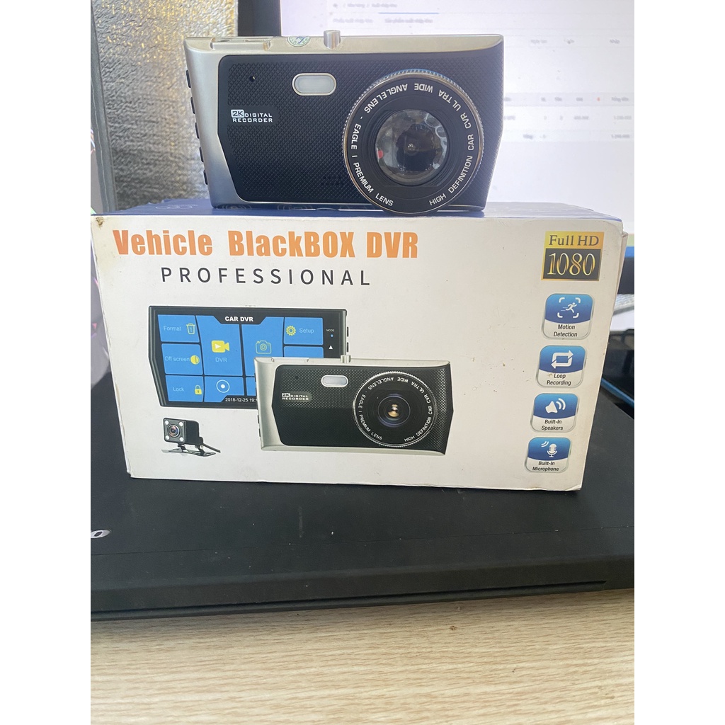 Camera Giám Sát Hành Trình Xe Ô Tô , Kèm 2 Cam Trước Và Sau .