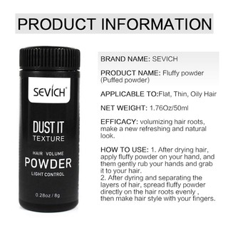 Bột Tạo Phồng Tóc Sevich - DP Men's Store