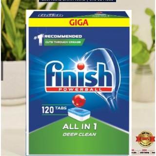 Viên rửa chén Finish All in 1 120 viên ( Hàng nhập khẩu )