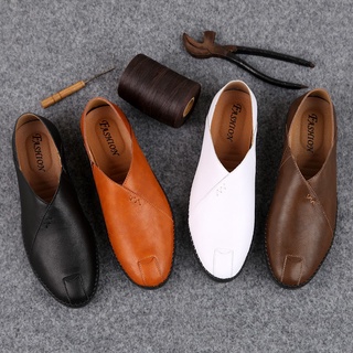Giày lười da thật thời trang cho nam size 38~46