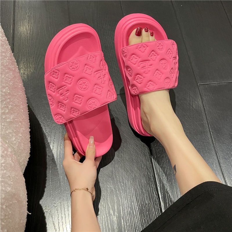 Dép Quai Ngang Đế Dày Chống Trượt Thời Trang Mùa Hè Dễ Phối Đồ Cho Nữ