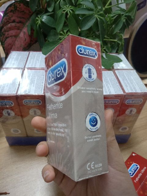 [HÀNG CHÍNH HÃNG] Bao cao su siêu mỏng Durex Fertherlite Ultima - hộp 12 chiếc