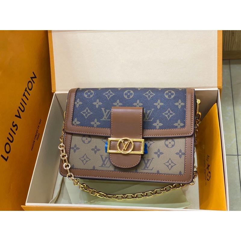 Túi W566-25 LV Dauphine fullbox nam châm dây da, xích quá đẹp♥️