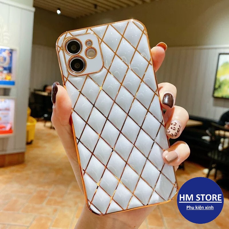 Ốp lưng họa tiết HÌNH HỌC mạ chỉ vàng dành cho 6/6s/7/7plus/8/8plus/plus/x/xr/xs/11/12/pro/max/13/13pro/13promax