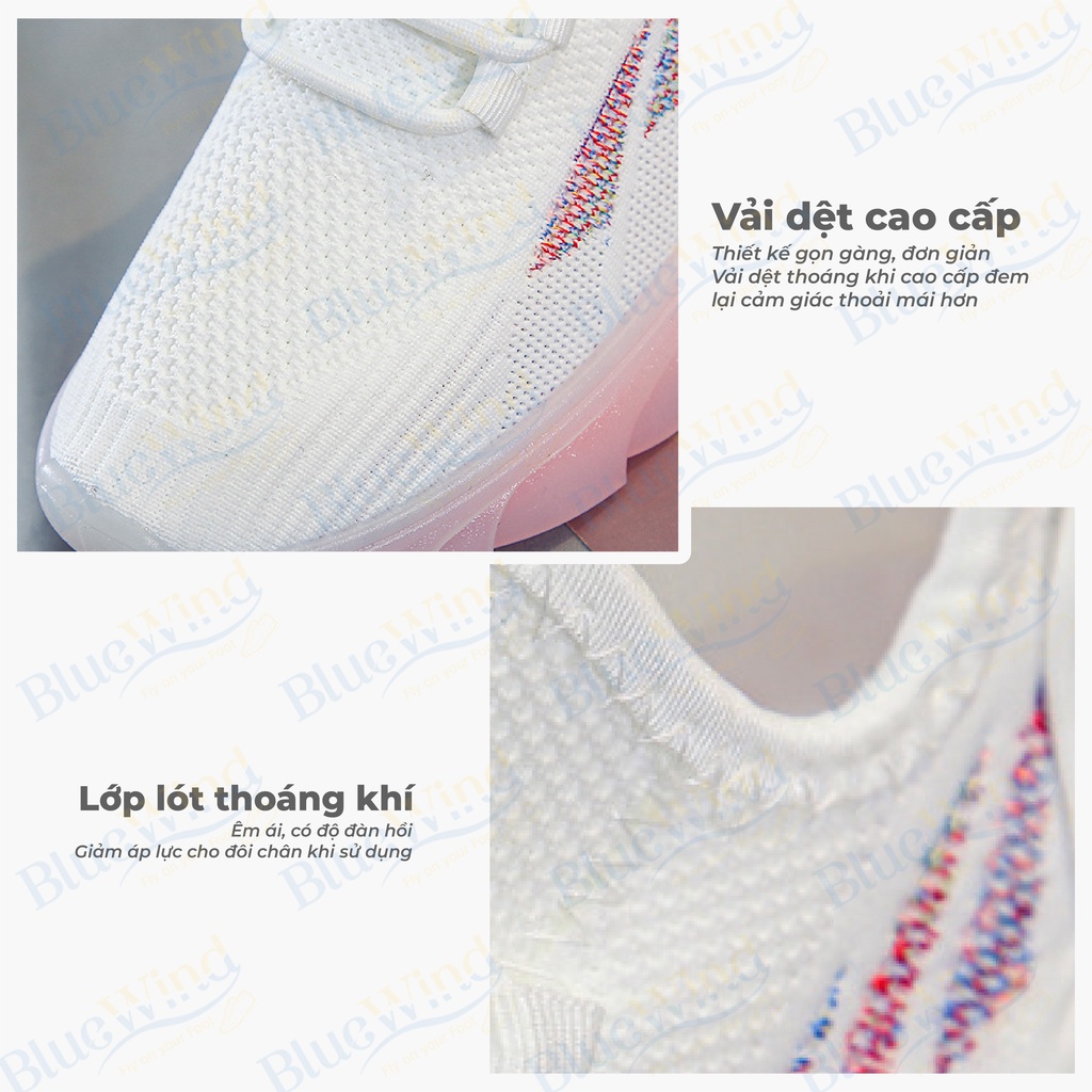 Giày Thể Thao Nữ Thời Trang Vải Dệt Thoáng Khí BLUEWIND 68762