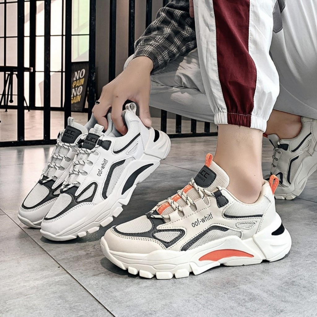 Giày sneaker nam OFF Whitf đế tăng chiều cao - Giày nam có 3 màu hot