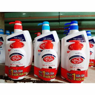 [Kẹp Tặng] Sữa Tắm Lifebuoy đỏ 850g tặng nước rửa tay