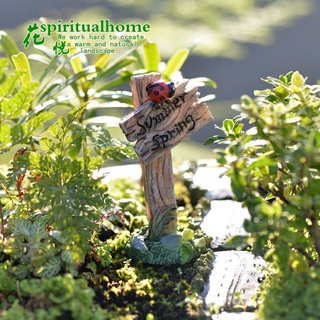 Tiểu cảnh bảng hiệu vườn trang trí tiểu cảnh terrarium, chậu cây (small forest, summer spring)