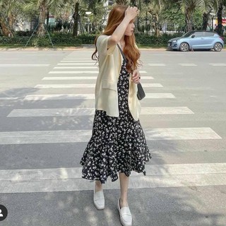 Set đồ nữ cá tính, set vest nữ, váy dài đi chơi sang chảnh mùa hè đẹp 8A00524